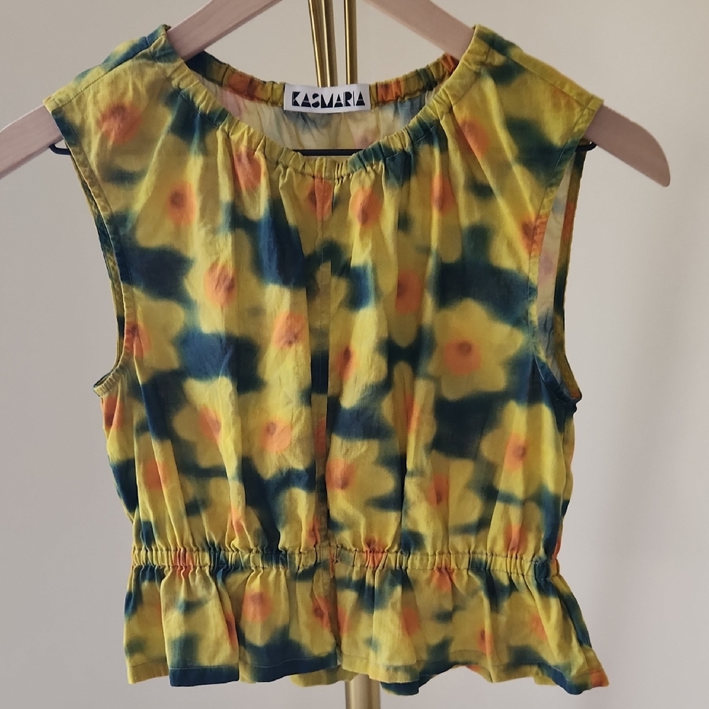 Kasmaria Daffodil Crop Top Size Small
